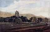 Distant View of Guisborough Priory, Yorkshire by Thomas Girtin